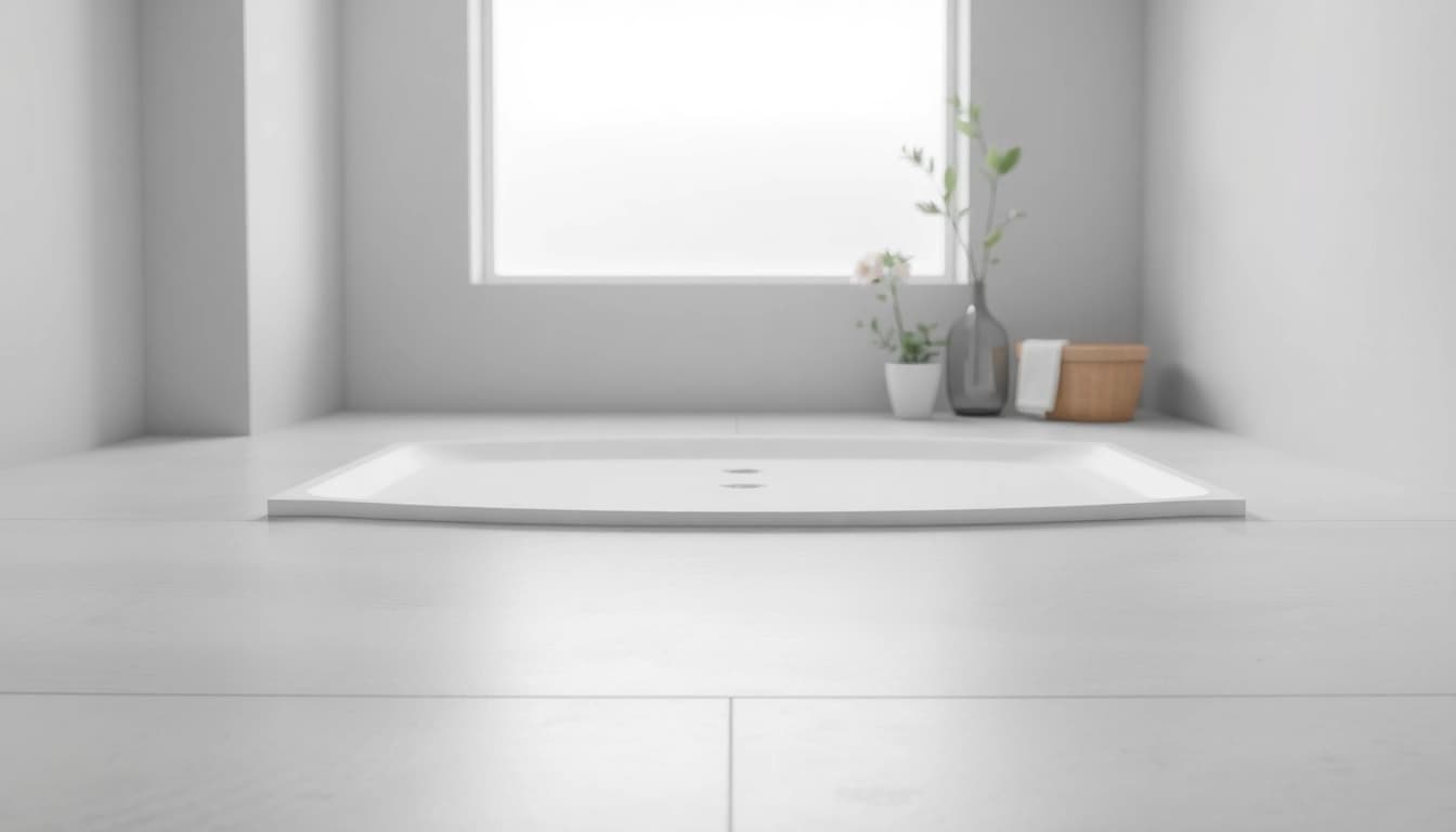 Showcase of a modern shower base shower in a beautifully designed bathroom