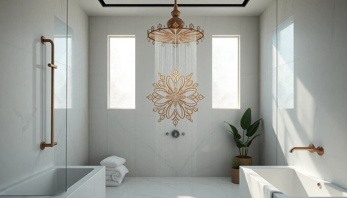 Transform your bathing experience with elegant showers au featuring luxurious fixtures and serene design.