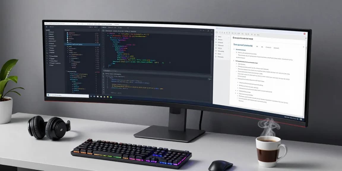 Gi8 Software Development Workspace featuring advanced coding tools and modern tech.