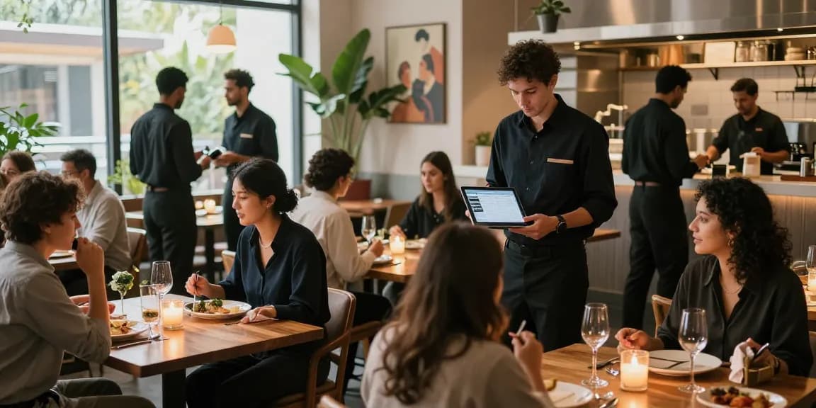 Restaurant booking software enhances guest experience in a cozy dining scene