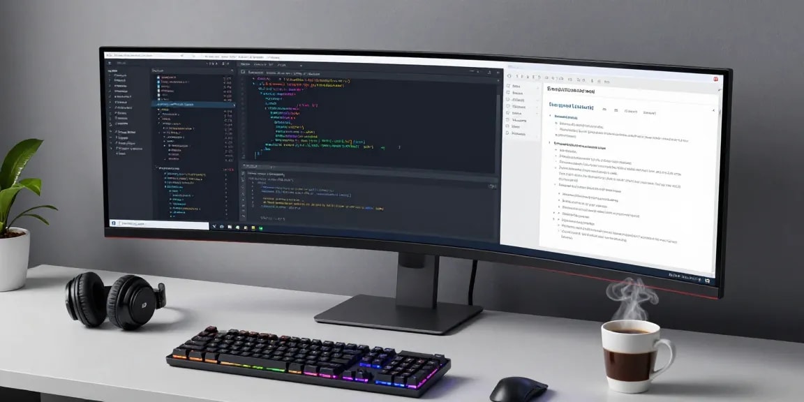 Gi8 Software Development Workspace featuring advanced coding tools and modern tech.