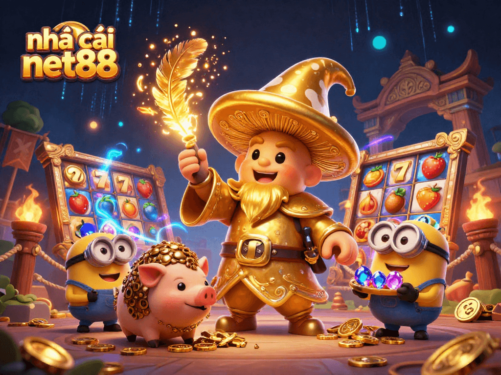 Engage with thrilling games at nhà cái net88, featuring vibrant slots and magical characters.
