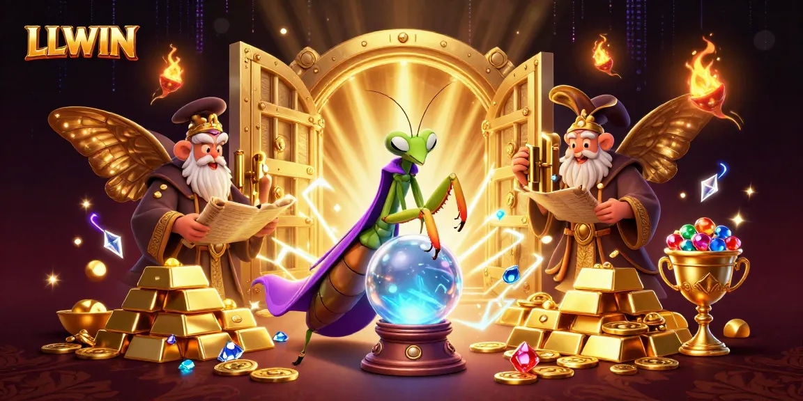 Engage with LLWIN's dynamic gaming experience featuring colorful characters and riches.