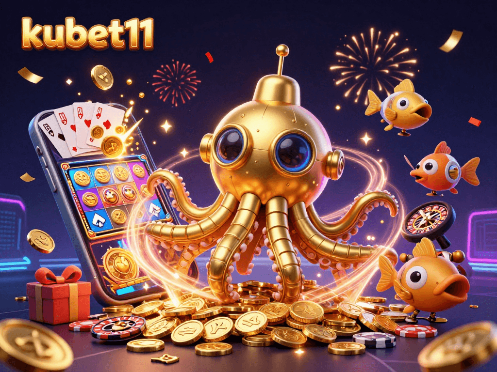 Experience thrilling gameplay with kubet11 as the kraken submarine and mechanical fish navigate a treasure of golden coins.