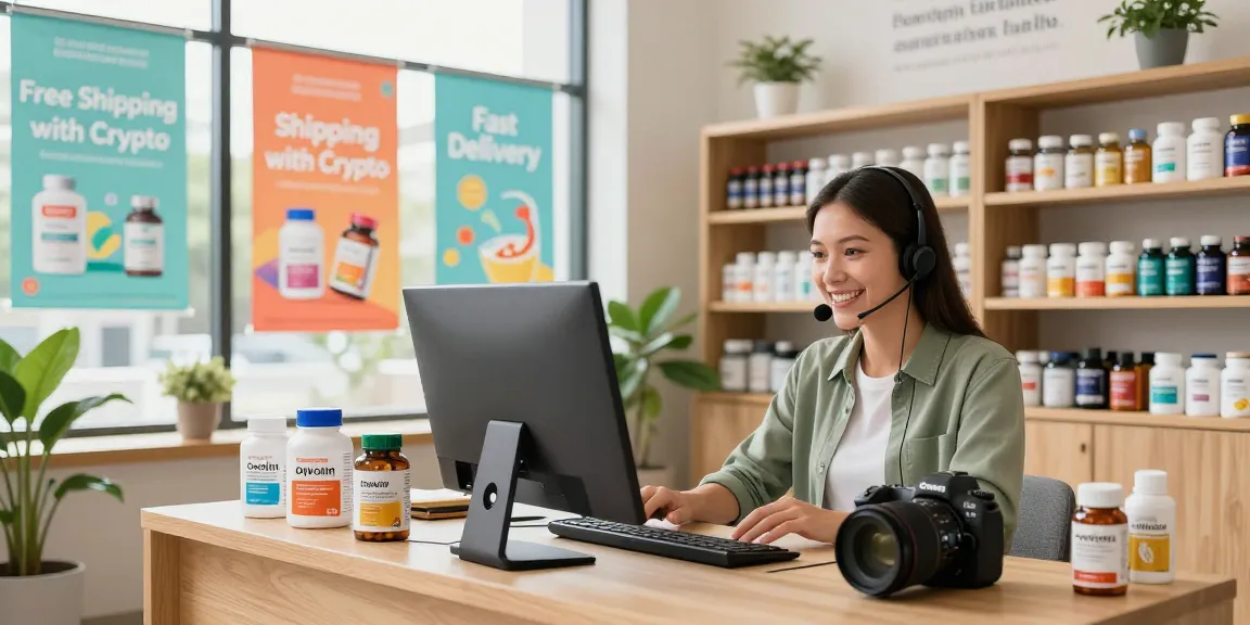 Oxycontin pills displayed in a vibrant e-commerce store promoting wellness and supplements.