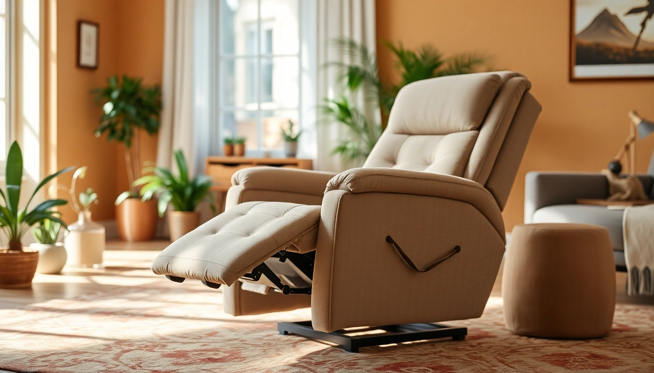 Transform your space with a recliner with lift, showcasing modern design and comfort features.
