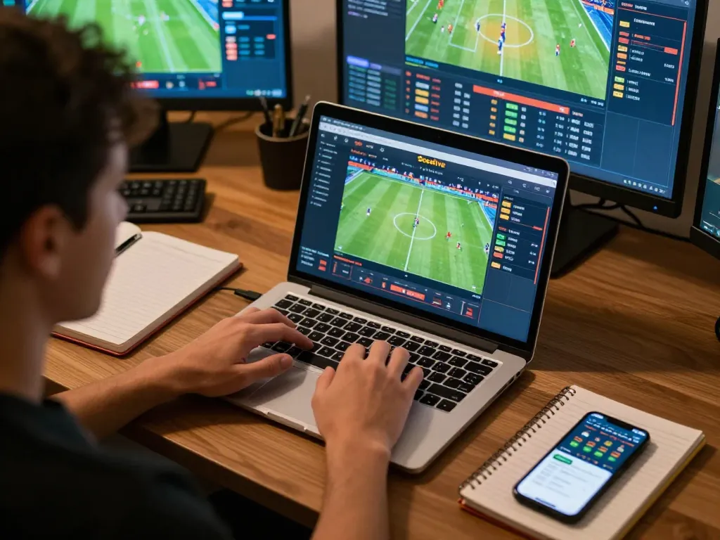 Socolive sports betting interface shows live football matches with strategic choices.