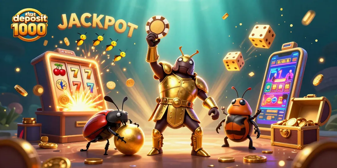 Experience the excitement of slot deposit 1000 in a vibrant casino world with dynamic characters and symbols.