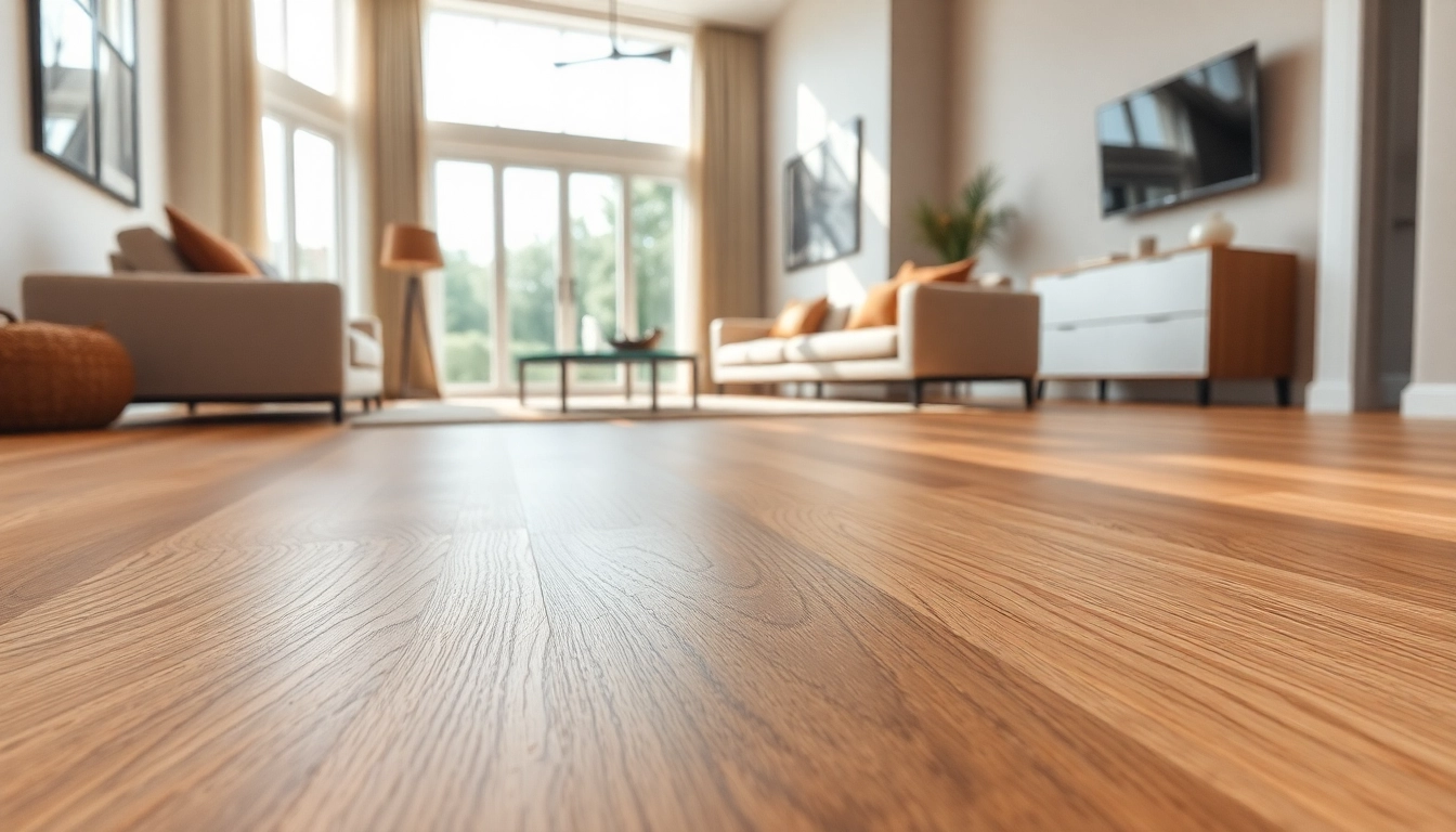 Showcase of lvp floor in a stylish living room setting with natural light.