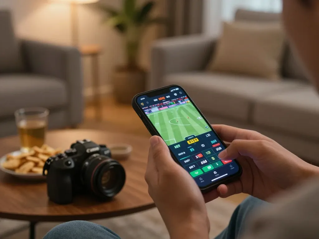 Engaging user placing bets on f168 sports betting app with live game statistics