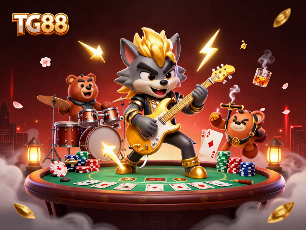 Engage in thrilling challenges at TG88 with vibrant poker action and dynamic characters.