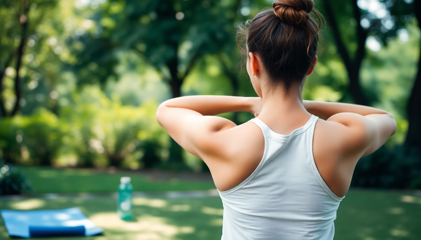 Practitioner demonstrating how to relieve back pain through yoga poses effectively in a calming natural environment.