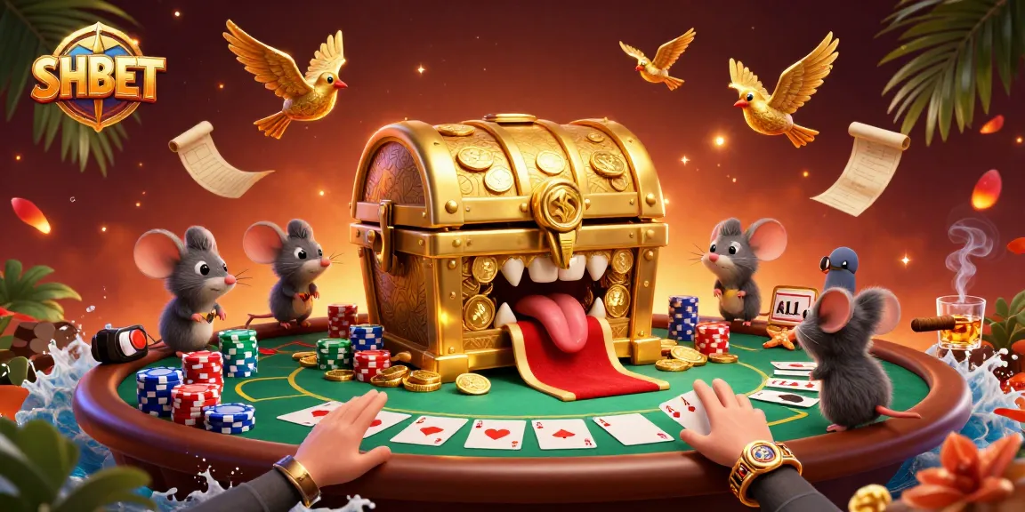 Engage with SHBET's thrilling gambling experience illustrated in vibrant detail, showcasing poker mastery.