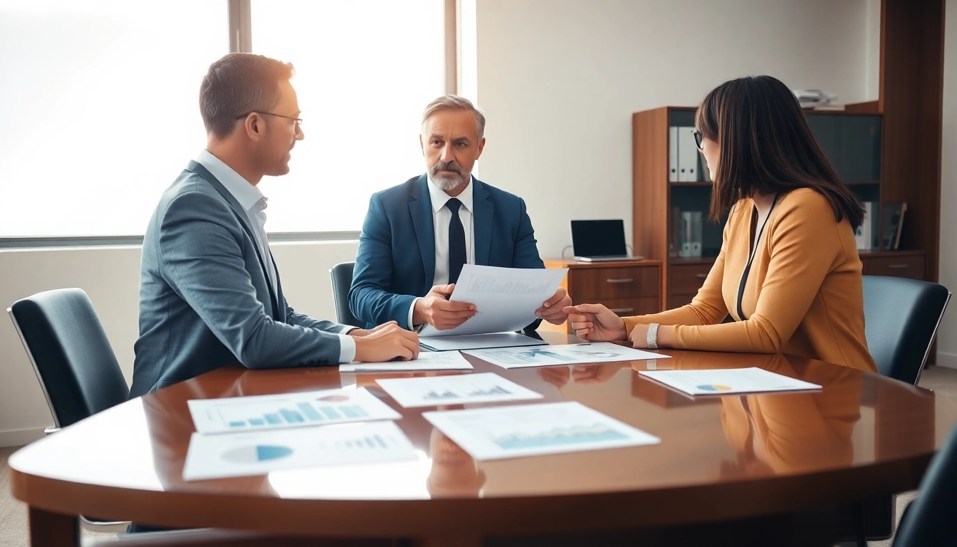 Engaging financial advisor illustrating fiduciary hampton roads services in a professional office setting.