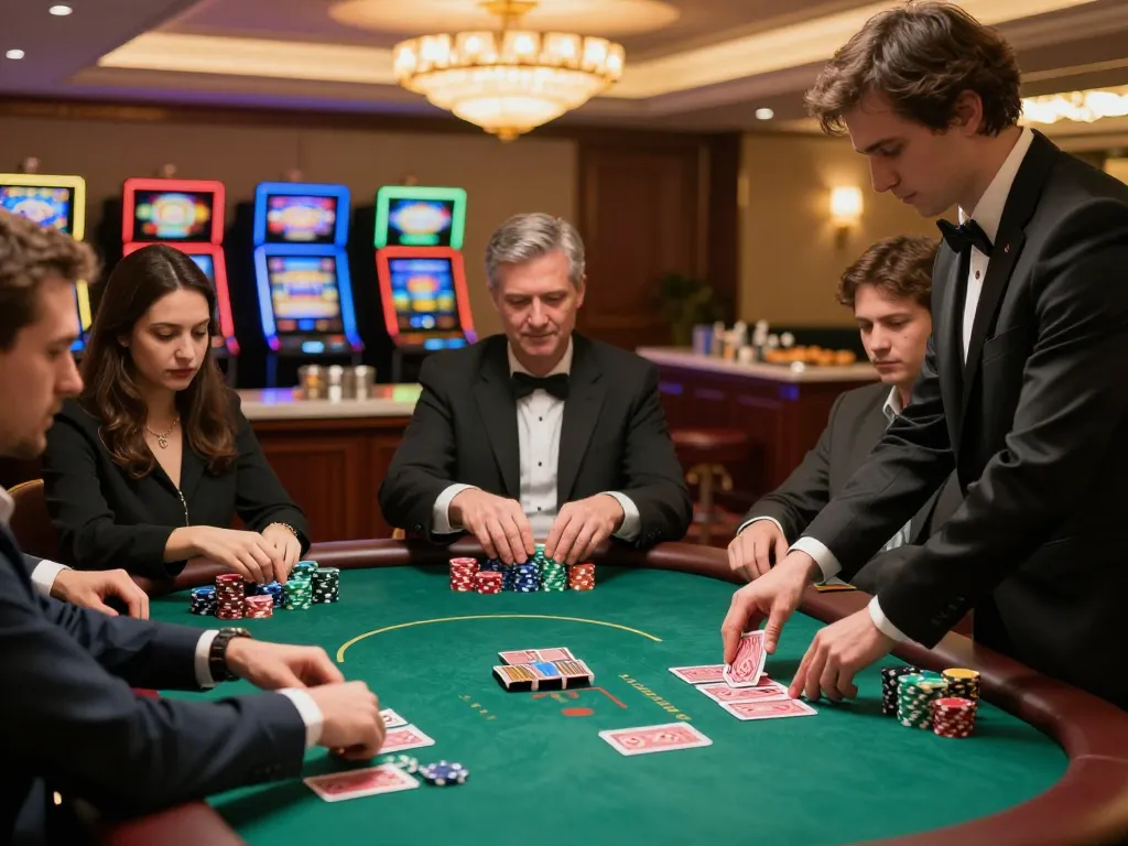 Players engaging strategically in a high-stakes poker game at DN88 casino.