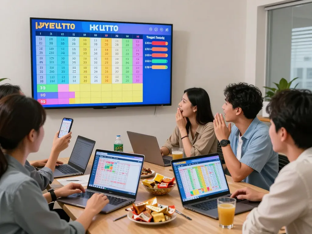 Teman-teman yang bersemangat menonton undian langsung HK Lotto, menganalisis data Togel Hongkong.