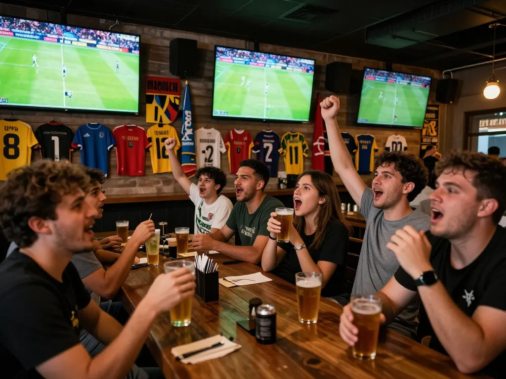 Socolive xem bóng đá captures excited fans cheering for their teams during live matches, showcasing the thrill of sports