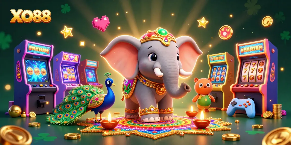 Experience the vibrant excitement of XO88 with engaging casino games and colorful elements.