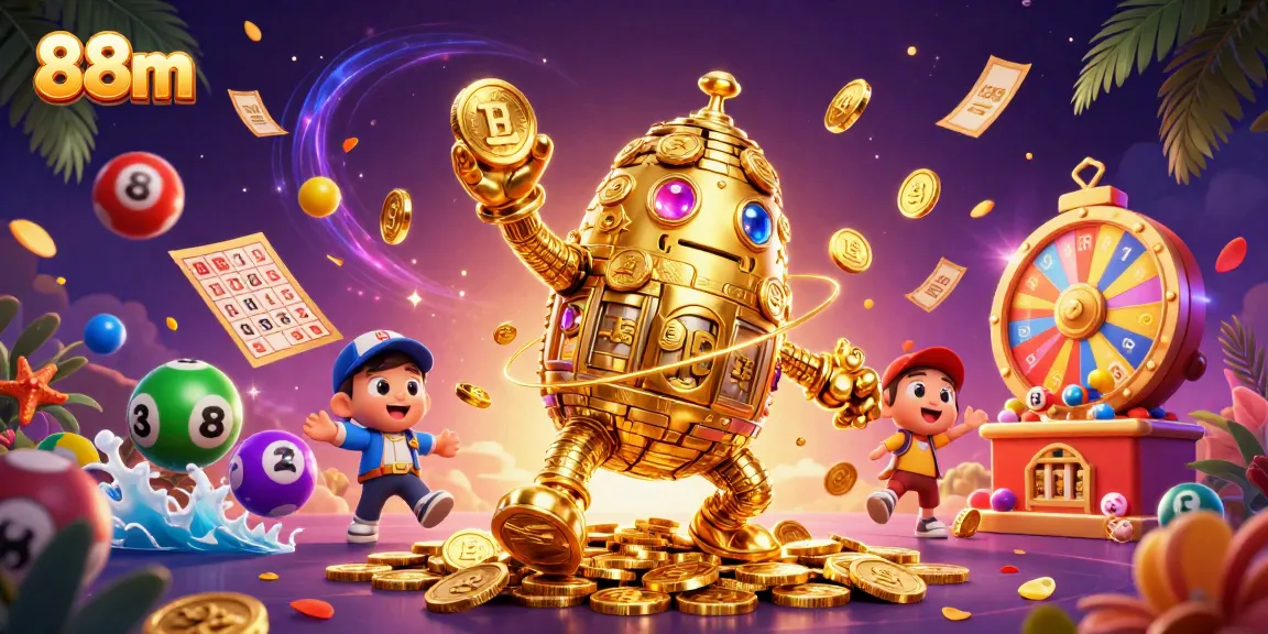 Win big at 88m with this dynamic illustration showcasing exciting gambling elements!