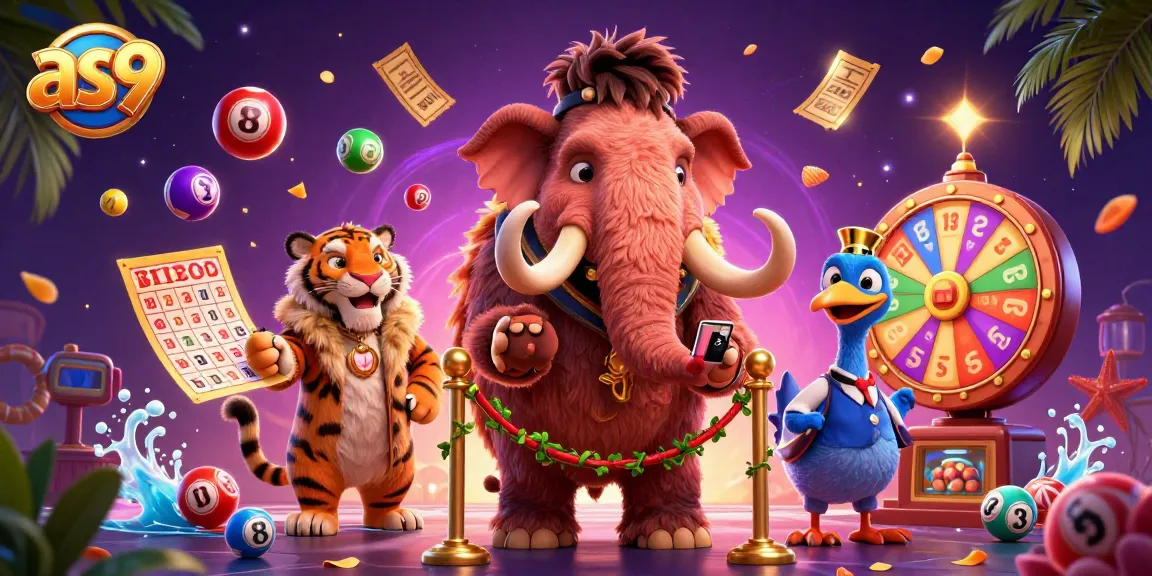 Win thrilling prizes with as9 at the vibrant casino, featuring unique characters and festive gaming elements.