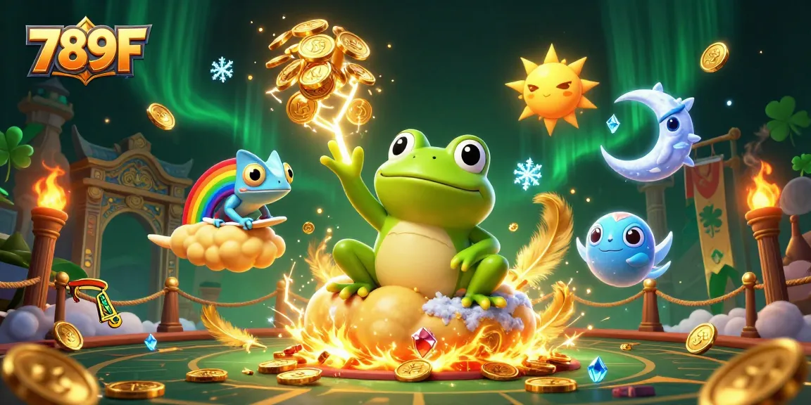 Experience the thrill of winning with 789F's action-packed casino adventure illustrations.
