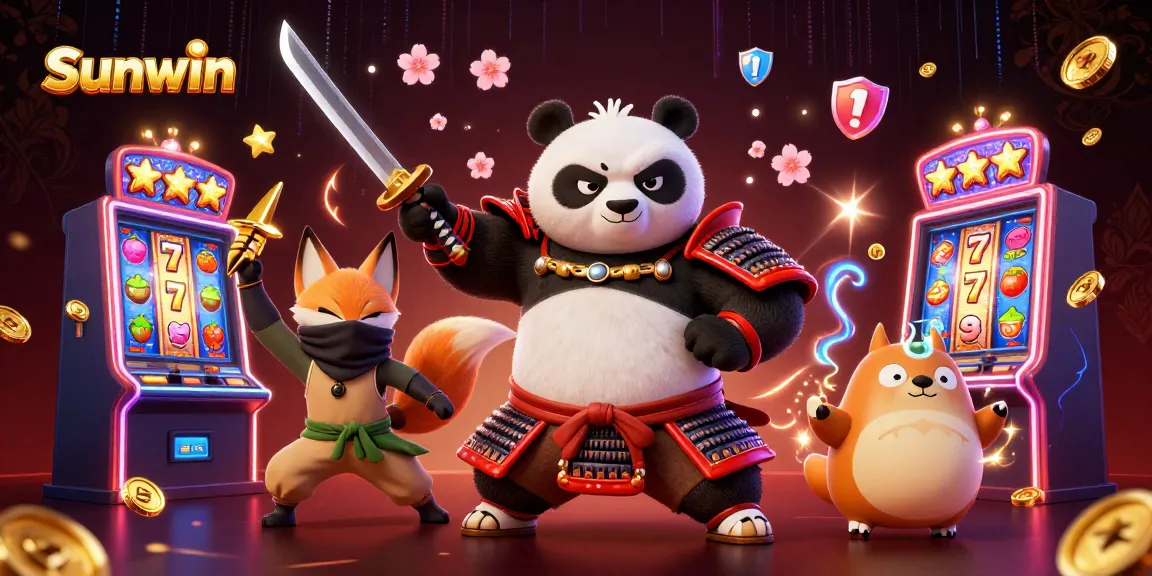 Experience thrilling action with Sunwin's vibrant online casino featuring 3D characters and slot machines.