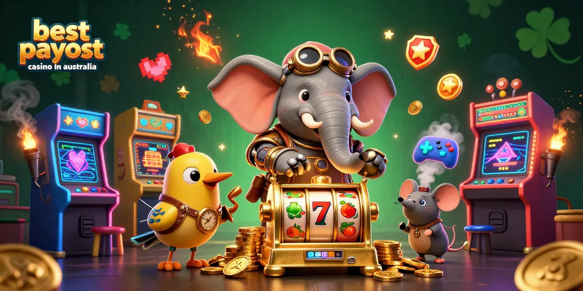 Spin winning slots at the best payout casino in Australia with steampunk characters!