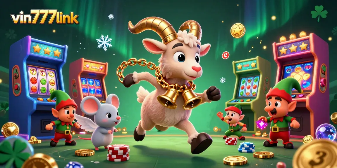 Play exciting games and win big at vin777link’s festive casino with Krampus and lucky symbols.